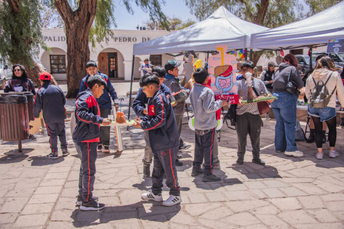 El evento se realizo en la Plaza de San Pedro. Credito: ALMA (ESO/NAOJ/NRAO)